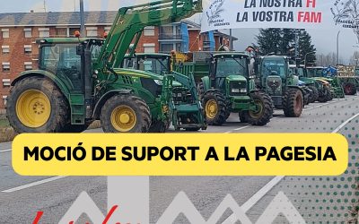 PROPOSTA DE MOCIÓ- Suport a la pagesia