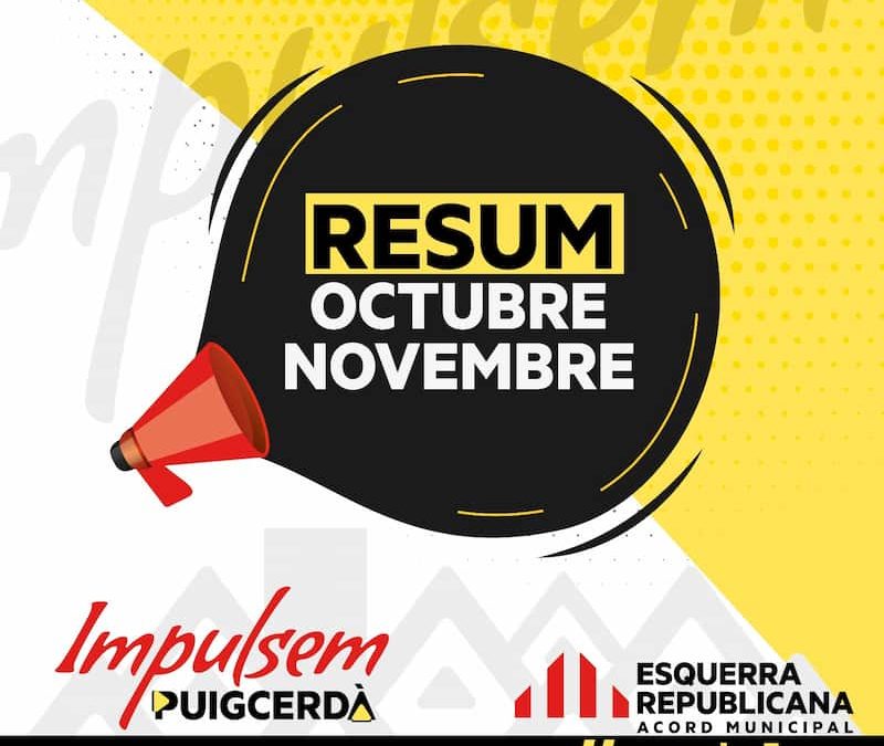 RESUM D’OCTUBRE I NOVEMBRE